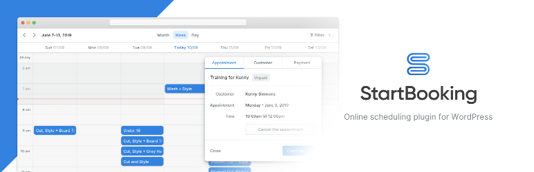 Calendar booking WordPress plugin