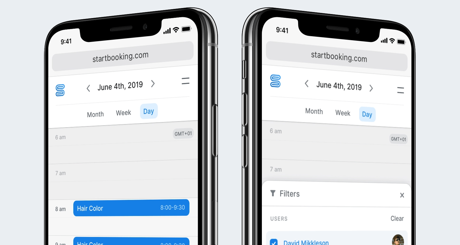Start Booking Mobile Calendar