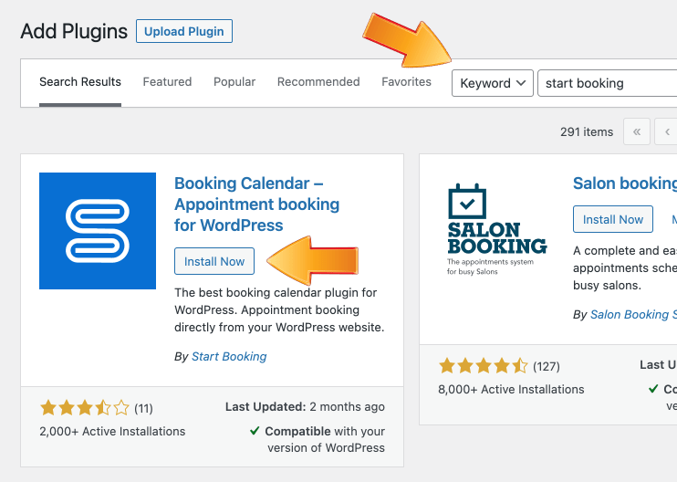 Search for WordPress scheduling plugin