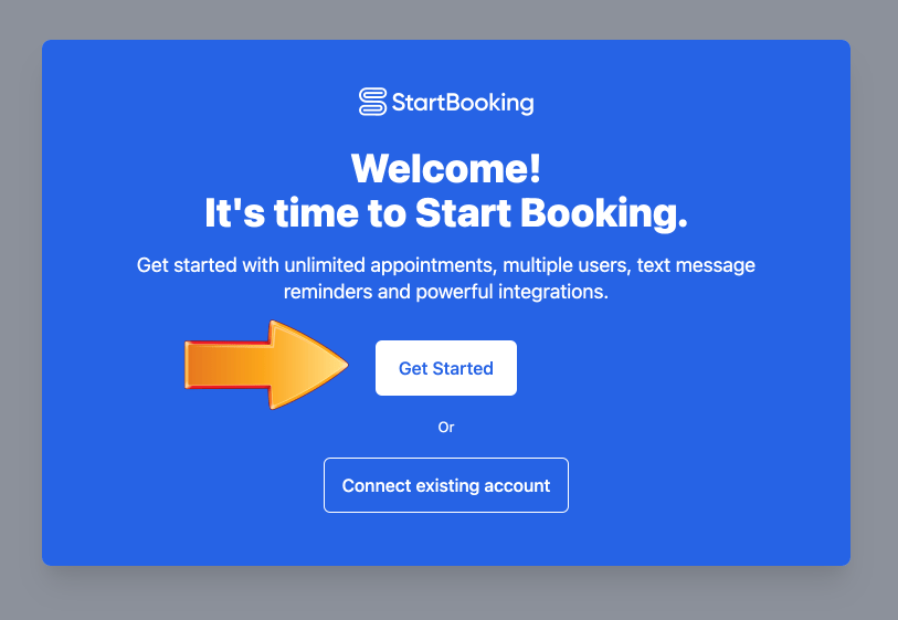 Get started with Start Booking