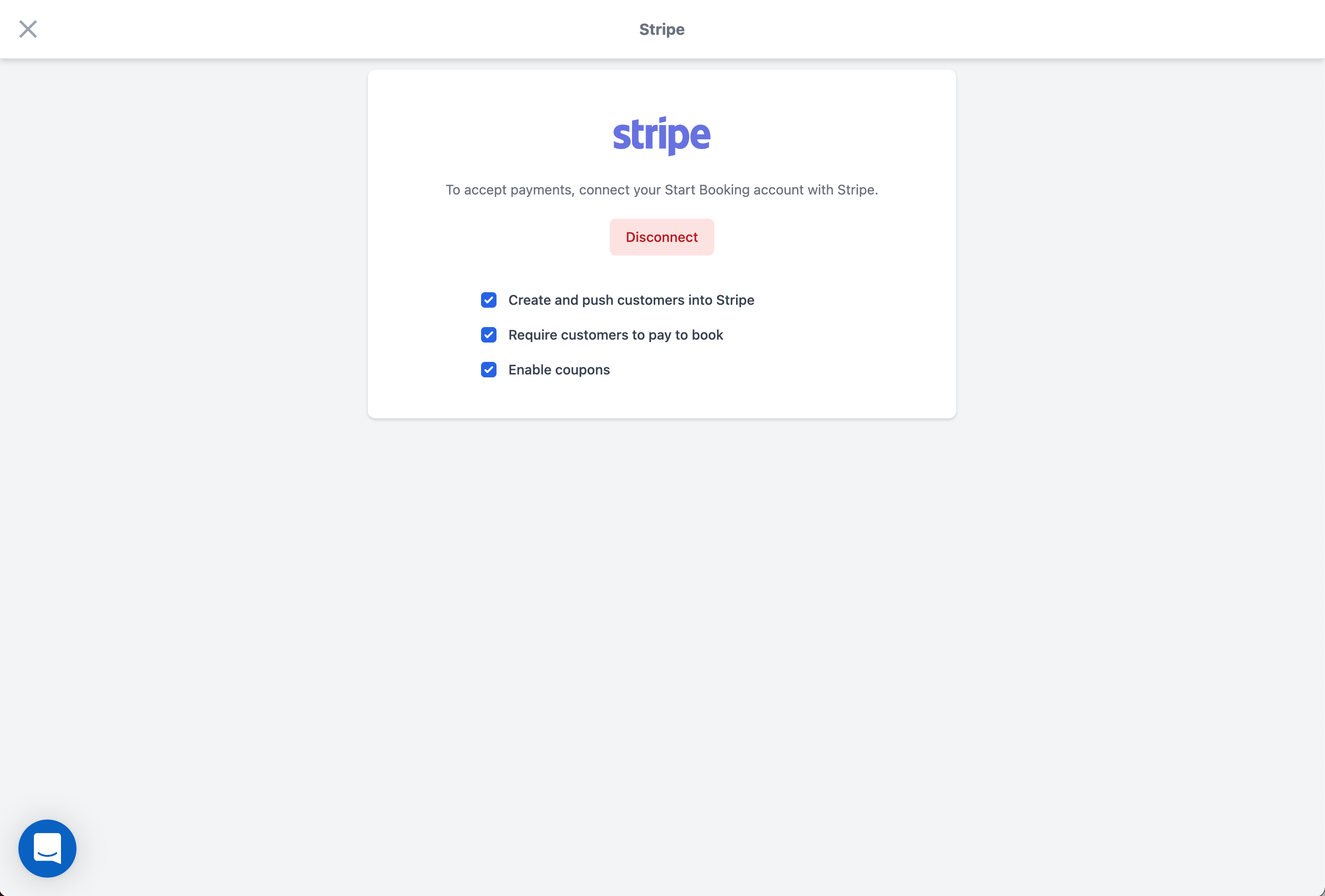 Stripe payment connection