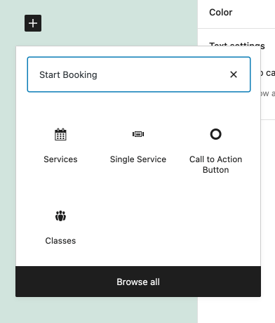 Select scheduling blocks for WordPress