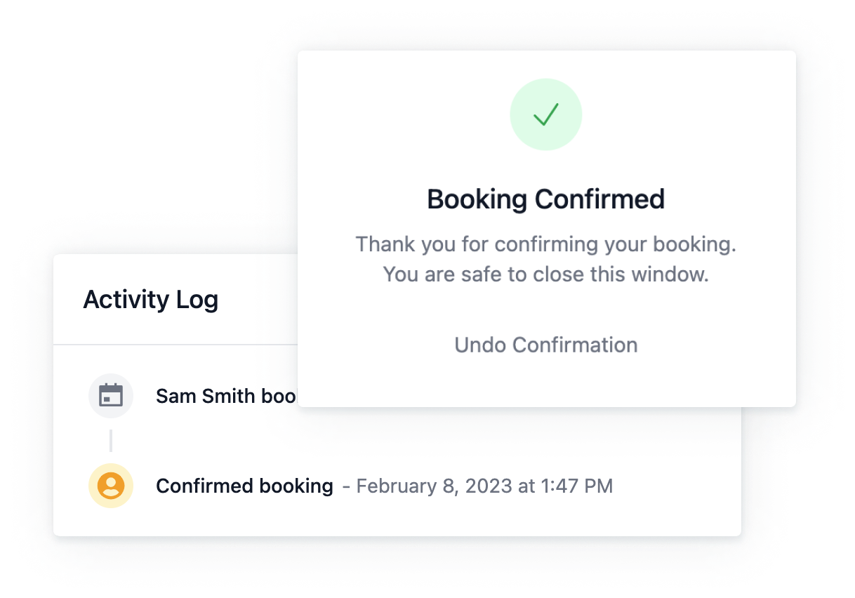Booking Confirmations